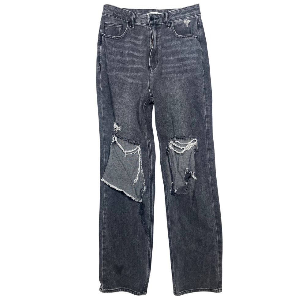 Pacsun Women's Size 29 Black Distressed Boyfriend Jeans | Relaxed Fit
